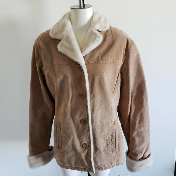 Adler Collection Women's Tan Lamb Skin Leather Jacket Size Large - Picture 4 of 11